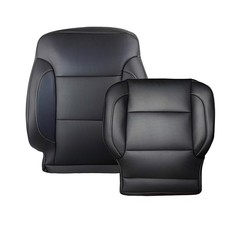 Driver Bottom Top Leather Seat Cover For 2014-2019 Chevy Silverado 1500 Black Driver Bottom Top Leather Seat Cover For 2014-2019 Chevy Silverado 1500 Black