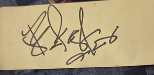 Noomoon Autographed Decal Sticker, Black Writing.