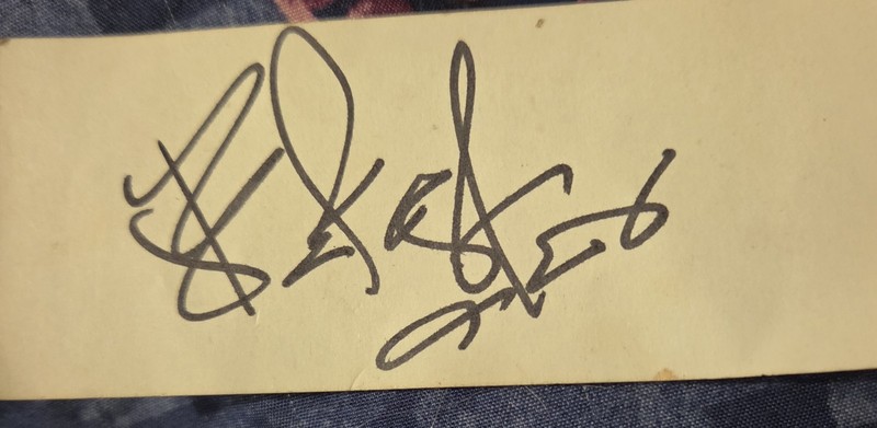 Noomoon Autographed Decal Sticker, Black Writing.