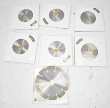 Lot of 7 5" Dia Diamond Saw Cutting Blades Replacements 170093 General Purpose