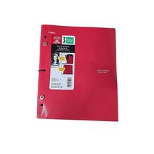Mead Five Star 3-Folder Attach A Folder Snap Together Red Binder New