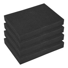 4 Pack Pick and Pluck Foam Inserts, 16 x 12 x 2 Inch Foam Sheets for Crafts, ...