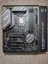 Intel i7 12700k CPU and MSI B760 gaming plus wifi motherboard