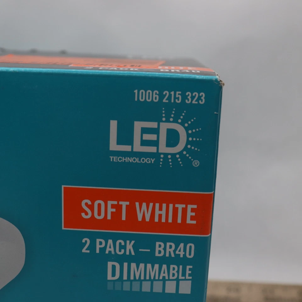 (2-Pk) EcoSmart Dimmable Energy Star LED Light Bulb Soft White BR40 90W Eqv - Image 2 of 4