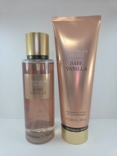 Victoria's Secret Bare Vanilla 8.4 oz Body Mist and 8 oz Lotion - Set
