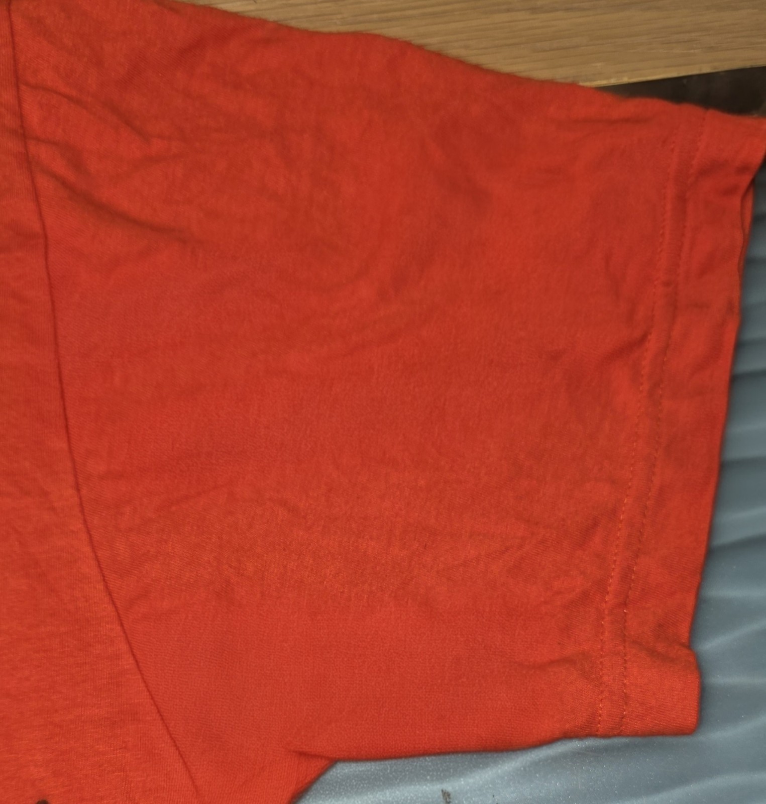 FILA T shirt grafica arancione Front Runners fedeltà non vendita XL stampa angelo fede