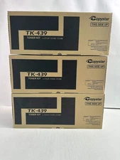 3 OEM Kyocera Copystar CS180,CS181,CS221 Black Toners TK-439, TK439 1T02KH0CS0