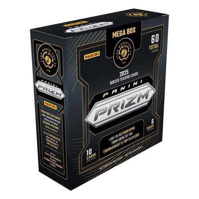 2025 Panini PRIZM FIFA Club World Cup Soccer MEGA Box Cards NEW Factory SEALED