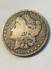 1880-CC Morgan Silver Dollar Very Good Details Carson City Historical Coin
