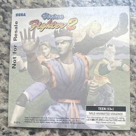 SEGA Virtua Fighter 2 Sega Saturn Not for Resale T-Teen Fighting 1996