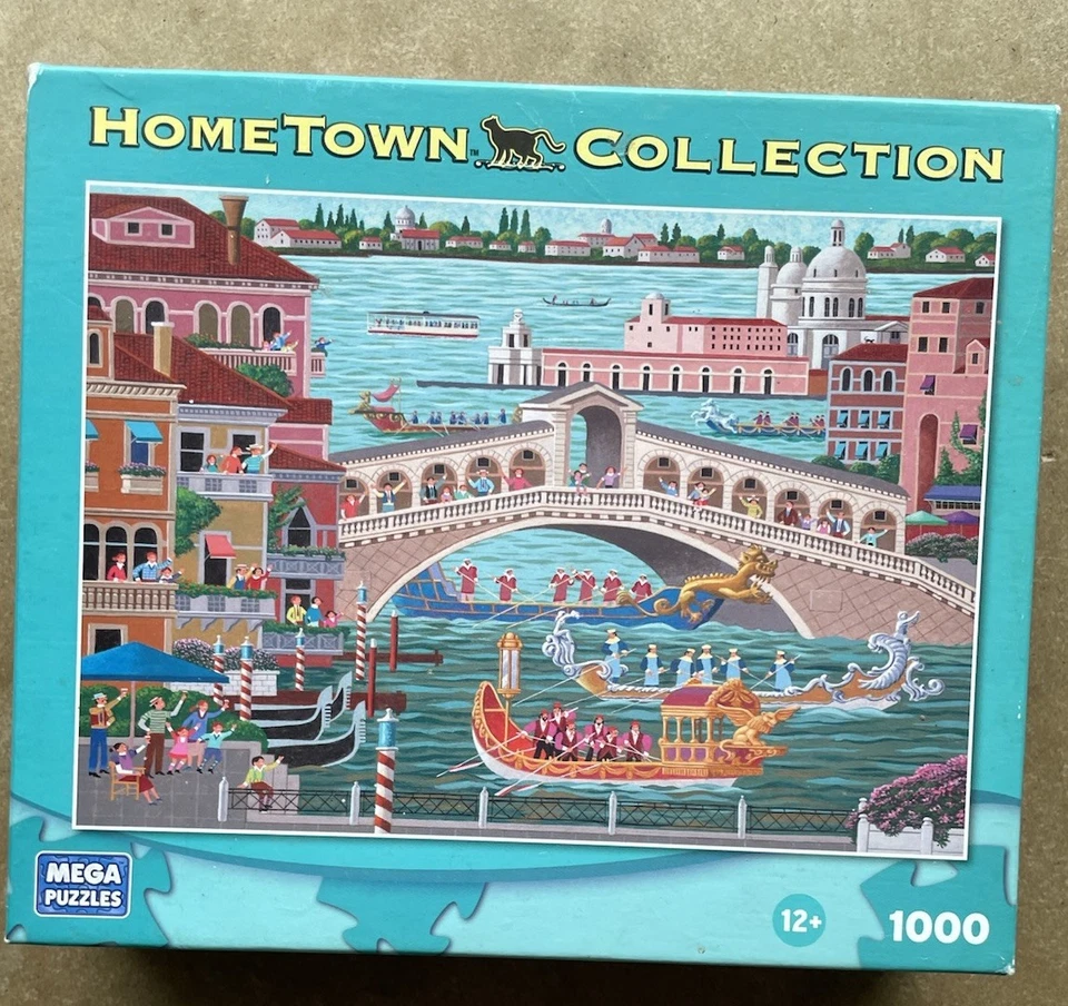 Hometown Collection Venice Boat Parade Puzzle 1000 Pieces - Image 2 of 4