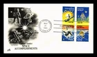 Dr Jim Stamps Space Accomplishments 4v Set 1981 First Day Cover Artcraft Cachet