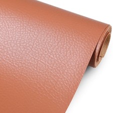 Marine Vinyl Upholstery Faux Leather Fabric, 3 Yards Brown Marine Grade Fau...