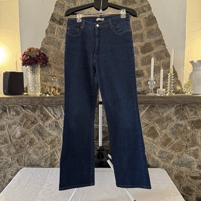 Levis 512 Women s Perfectly Slimming 14M 08/06 Bootcut Dark Wash Denim High Rise