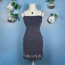 Vintage 90s Blue Bodycon Dress