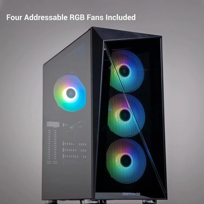 iBuyPower Custom Desktop ARGB Lighting i7 16GB RAM SSD Win 11 Pro Gaming PC