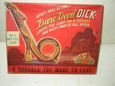 Dare Devil DICK loop the loop All metal 1940 toy  Novel Products Chicago w/ Box
