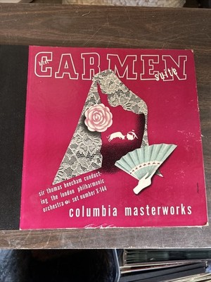 Bizet 78rpm 12-inch Columbia Records #MX-144 Carmen   Suite 2 Record Set 78rpm