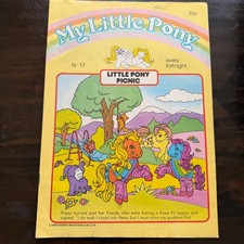 De colección 1986 My Little Pony G1 Cómic Nº 17 Little Pony Picnic Reino Unido Hasbro Magazine