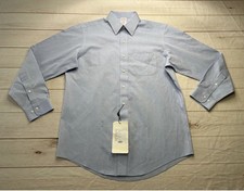 NWT Brooks Brothers Mens Shirt Blue Madison Non-Iron All Cotton Oxford