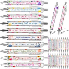 50 Pcs Bible Verse Ballpoint Pens Christian Gift Inspirational Quotes stuff F...