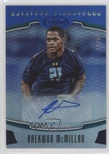 2017 Certified Gridiron Signatures Mirror Blue 10/50 Raekwon McMillan Auto 2t9