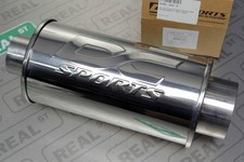 Dc Sports Universal Round Stainless Steel Muffler 3 Inlet 4 Outlet Dcmu-3004-r