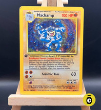 POKEMON - MACHAMP 1a ED. HOLO RARE 8/102 - Base Set - ENG - COND. PLAYED