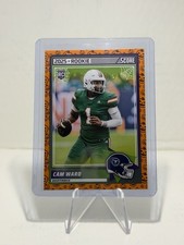 2025 Panini Score Rookies Cam Ward Pumpkin Parallel #13 Titans Football