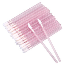 300PCS Lip Brushes, Crystal Disposable Lip Brushes, Glitter Lip Gloss Applicator