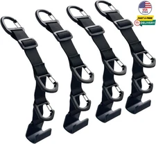 4 Pack Car Headrest Hooks Tactical Universal Backseat Storage Organizer Hangers