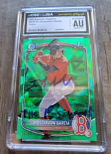 Jhostynxon Garcia Signed 2025 Bowman Baseball Card #BCP43 CGC JSA Red Sox /99