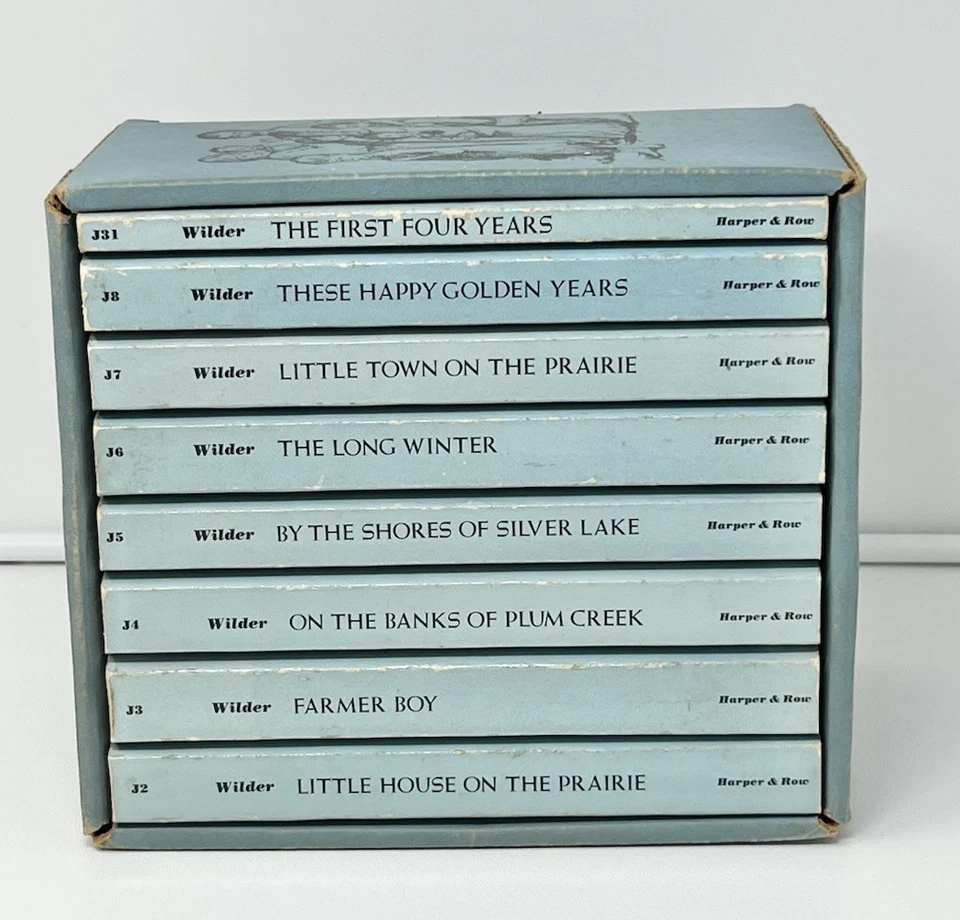 Vintage 1970s Laura Ingalls Wilder's Little House Books Lot 8, 1 Missing Read - Image 2 of 4