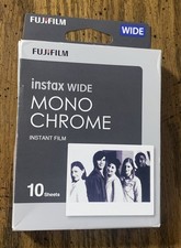 1 Pack NEW FUJIFILM INSTAX - Wide Monochrome Instant Film - Factory Sealed - 10