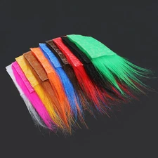 10 pcs 10 Colors Furabou Long Hair Craft Fur Synthetic Fiber Fly Tying Materials