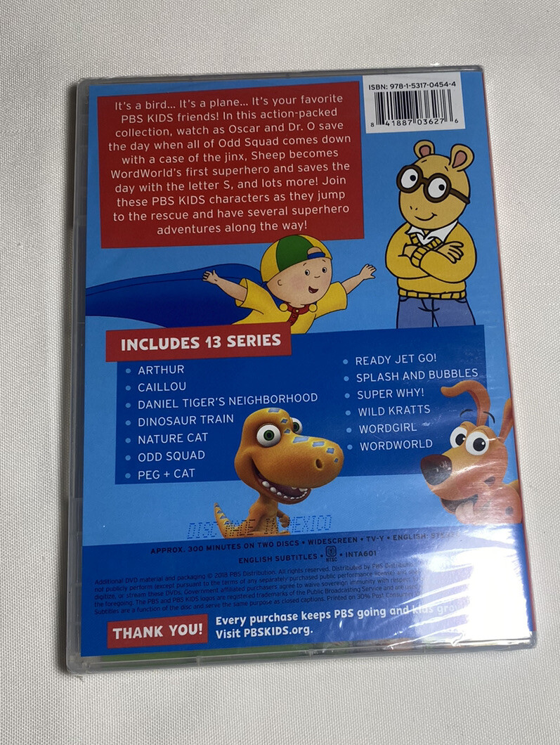 20 Incredible Tales Over 4 Hours of Fun PBS Kids DVD 2 Disc