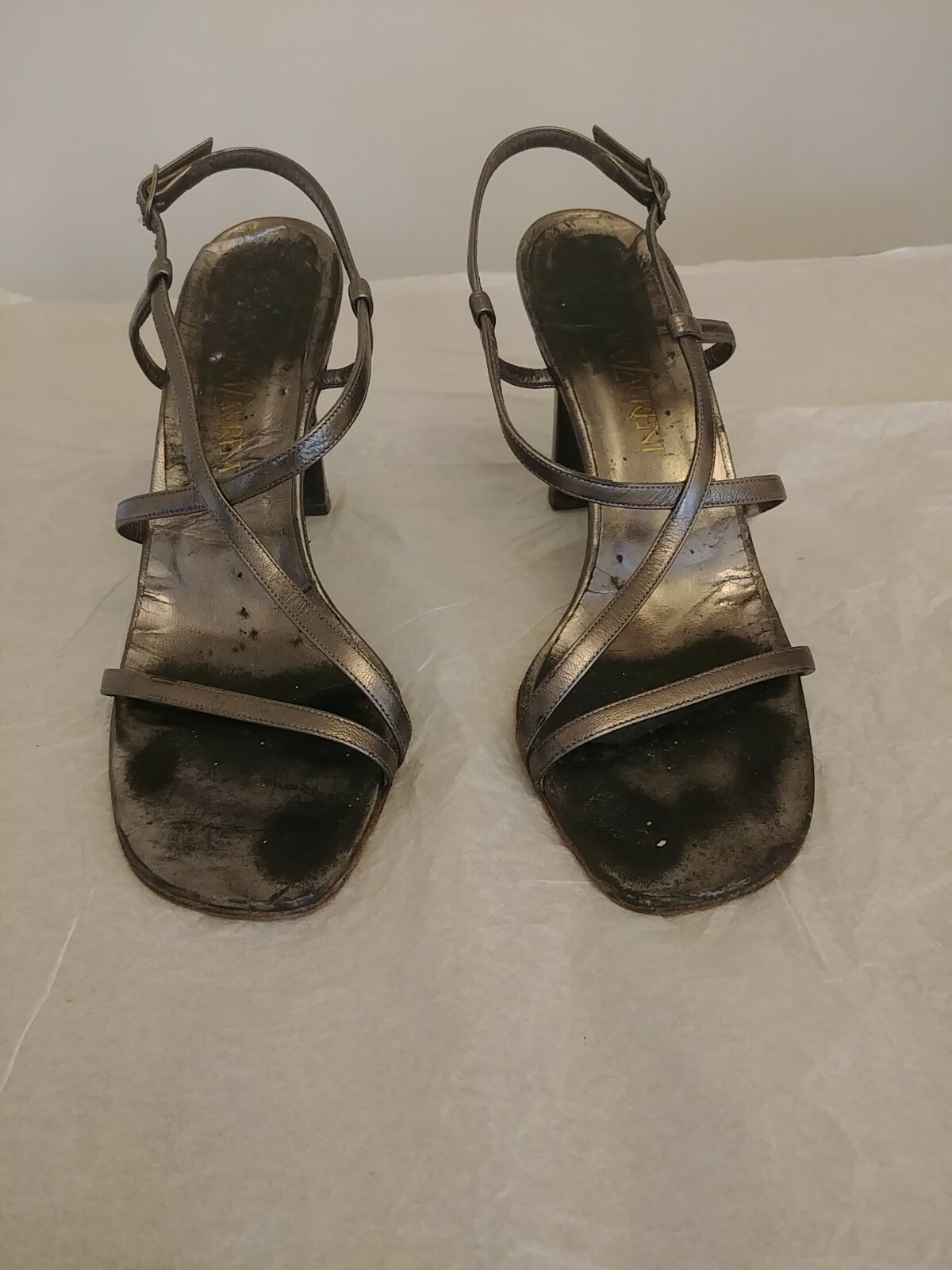 SAINT LAURENT tacco alto donna stiletto YSL taglia 7