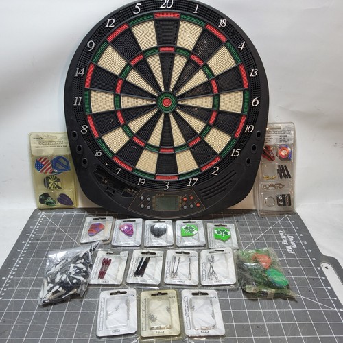 Lot vintage darts 2004 halex accessories tune up kit soft tips barrel fins board