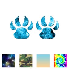Wolf Tracks Paw Prints - Decal Sticker - Multiple Patterns  Sizes - ebn752