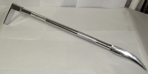 36" Halligan bar with Nickel Finish.  Hardened High Carbon Steel. 11 Lbs – z4