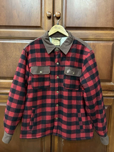 Avery Heritage Collection Workmen Jac Flannel Shirt Coat Fleece Lined SizeM NWT - product listing photo