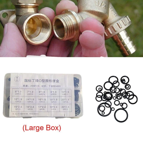 O-Ring Nitril Gummi Unterlegscheibe Set 1 Box Silikon Dichtringe Widerstand Dichtungen - Bild 15 von 28