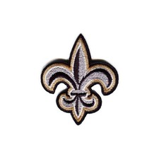 Fleur De Lis Embroidered Iron On Patch DIY Applique