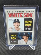 2019 Topps Heritage Michael Kopech Caleb Frare Chicago White Sox Rookie Stars #7