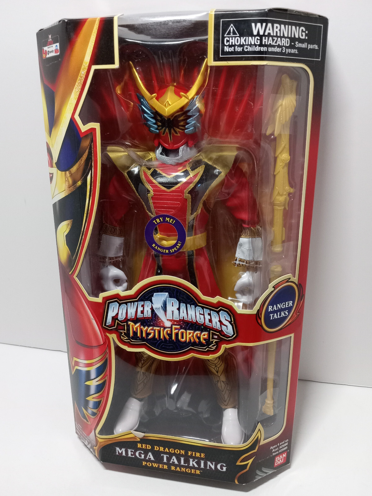 LOT 3 Power Rangers Mystic Force Talking 12" Solaris Knight Red Dragon Figures - Thumbnail 4