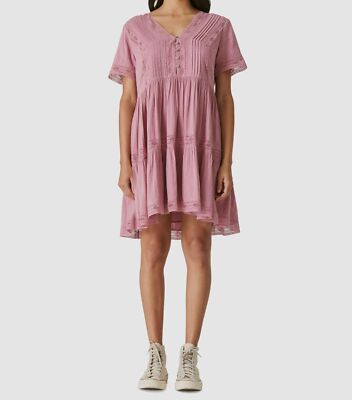 womens short pink lace silk dress Marsha Pink Satin Mini Dress