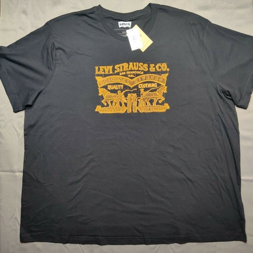 Two Horse Logo Black T-Shirt NEW 
