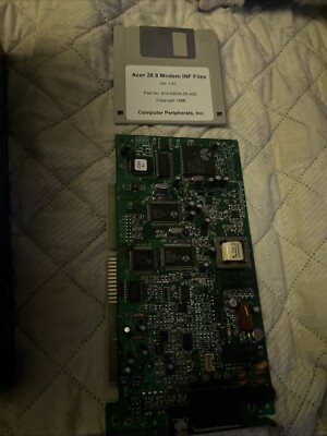 VINTAGE COMPUTER Peripherals Inc Viva 28.8 Speakerphone ISA Modem Card 1996