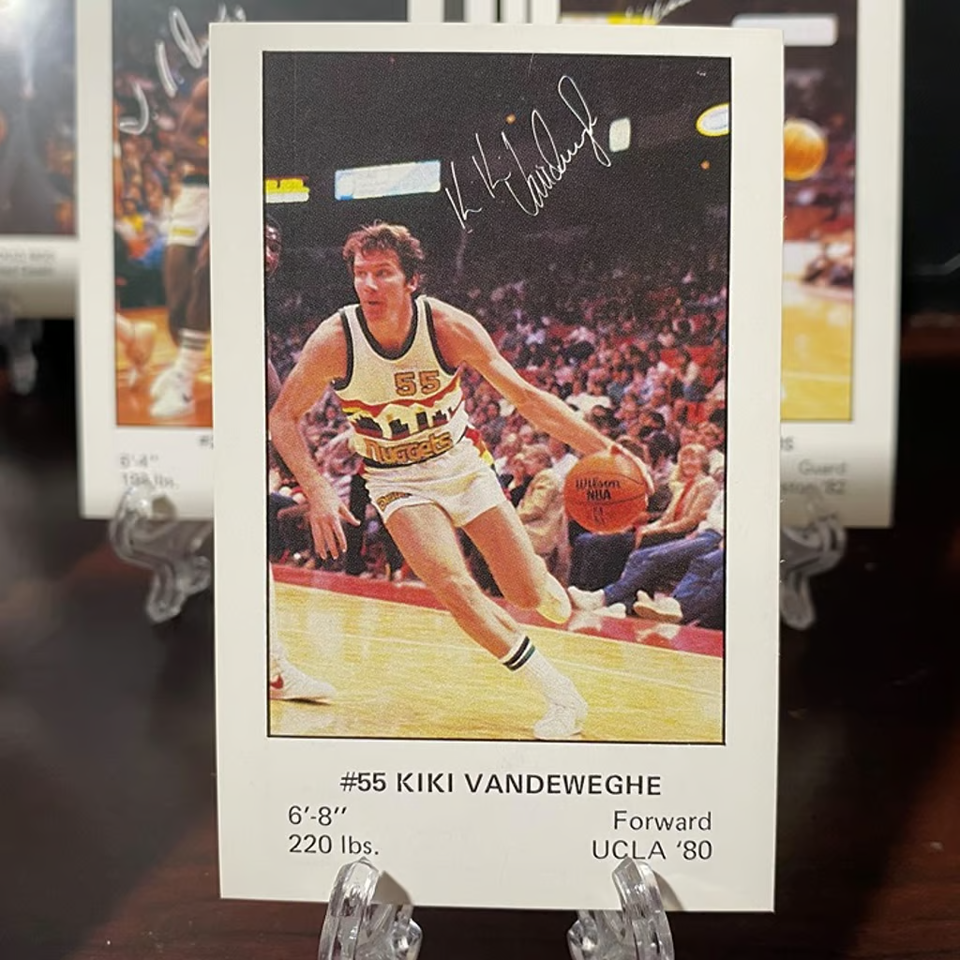 198283 Denver Nuggets Police Team Set Alex English, Kiki Vandeweghe