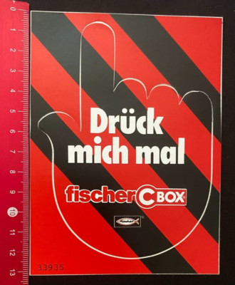 Aufkleber/Sticker: fischer C Box - Drück mich mal (290416140)